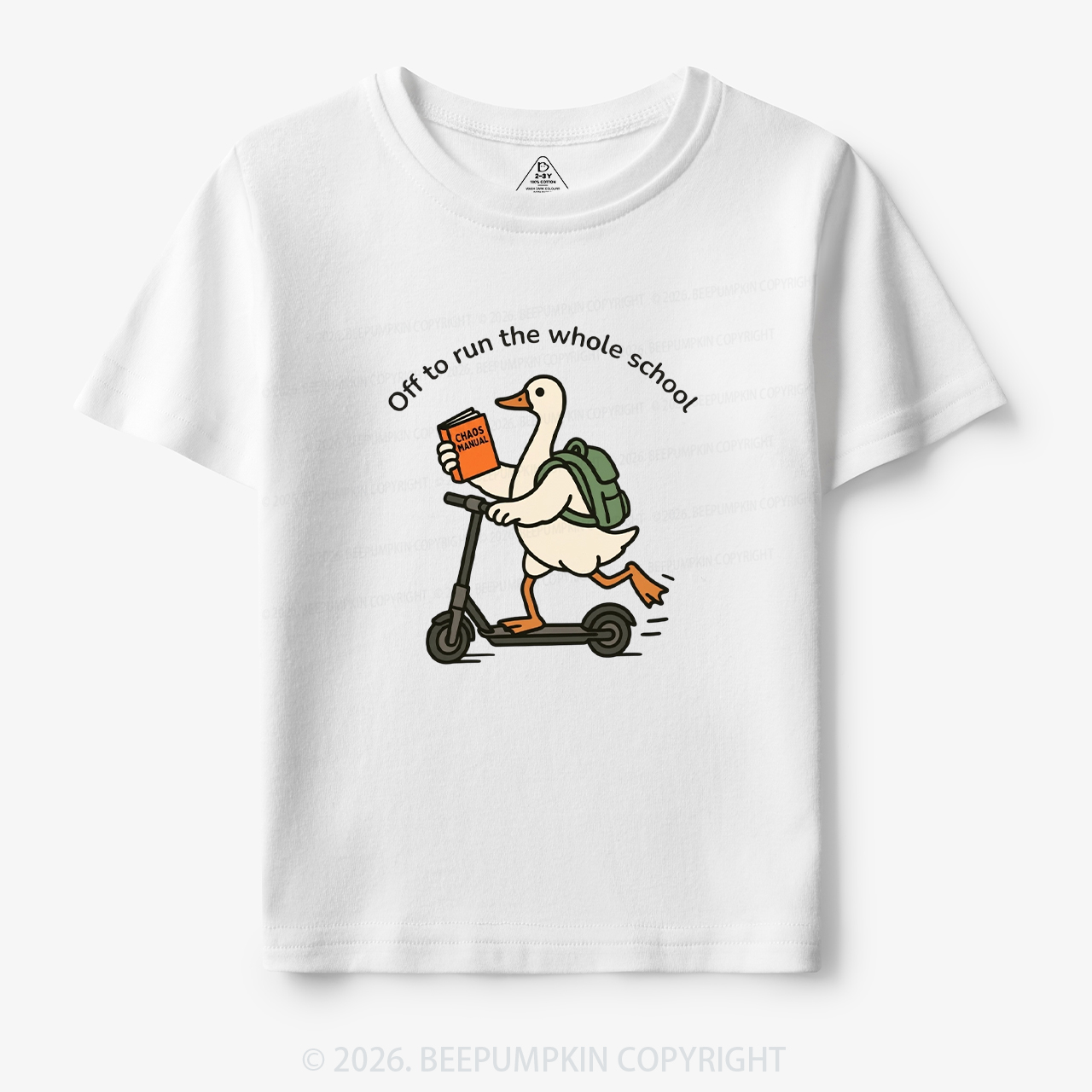 Off to Run the Whole School Funny Back To School Toddler&Kid's Tees