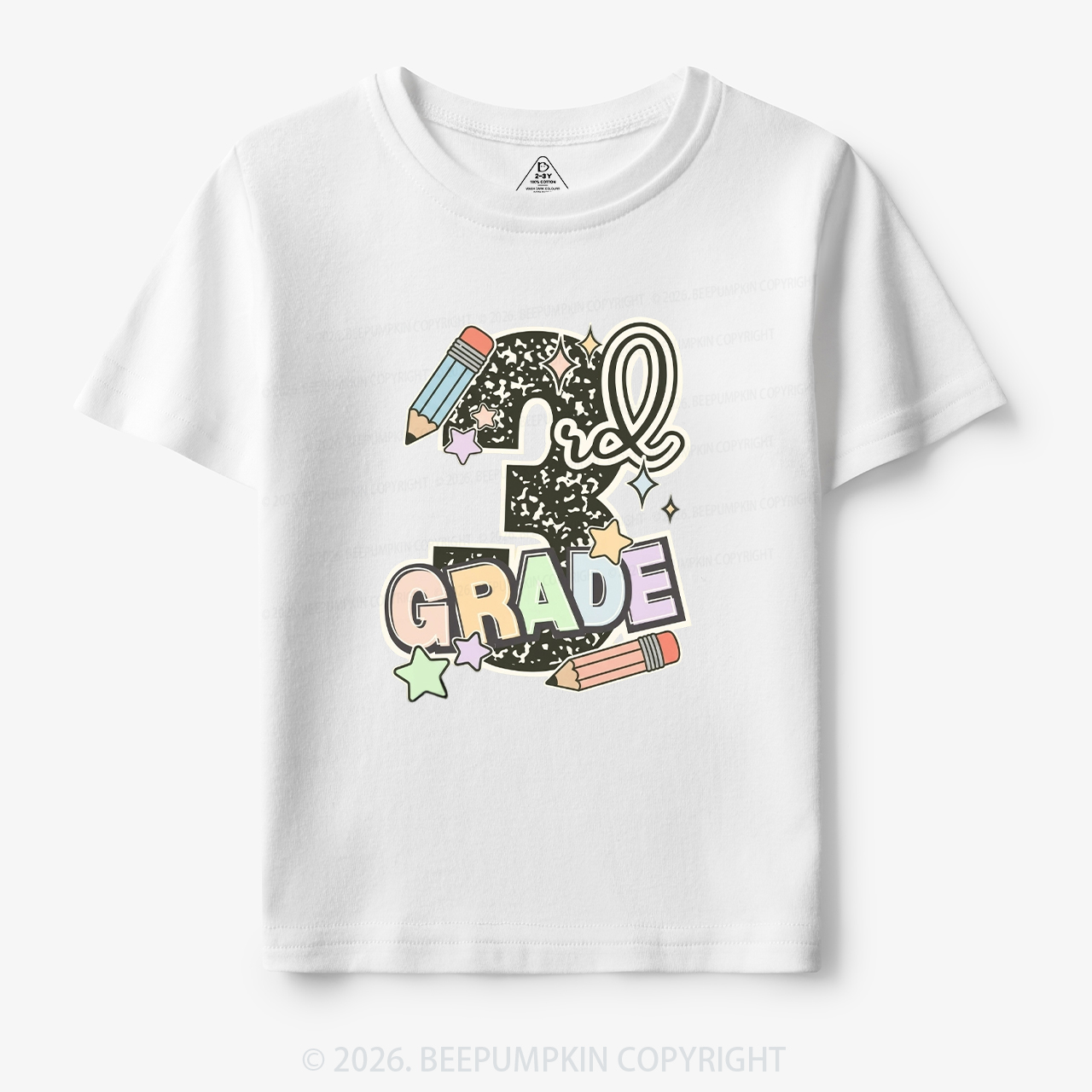 Third Grade Pencil Back To School Toddler&Kid's Tees
