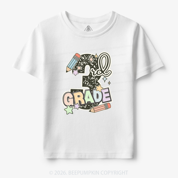 Third Grade Pencil Back To School Toddler&Kid's Tees