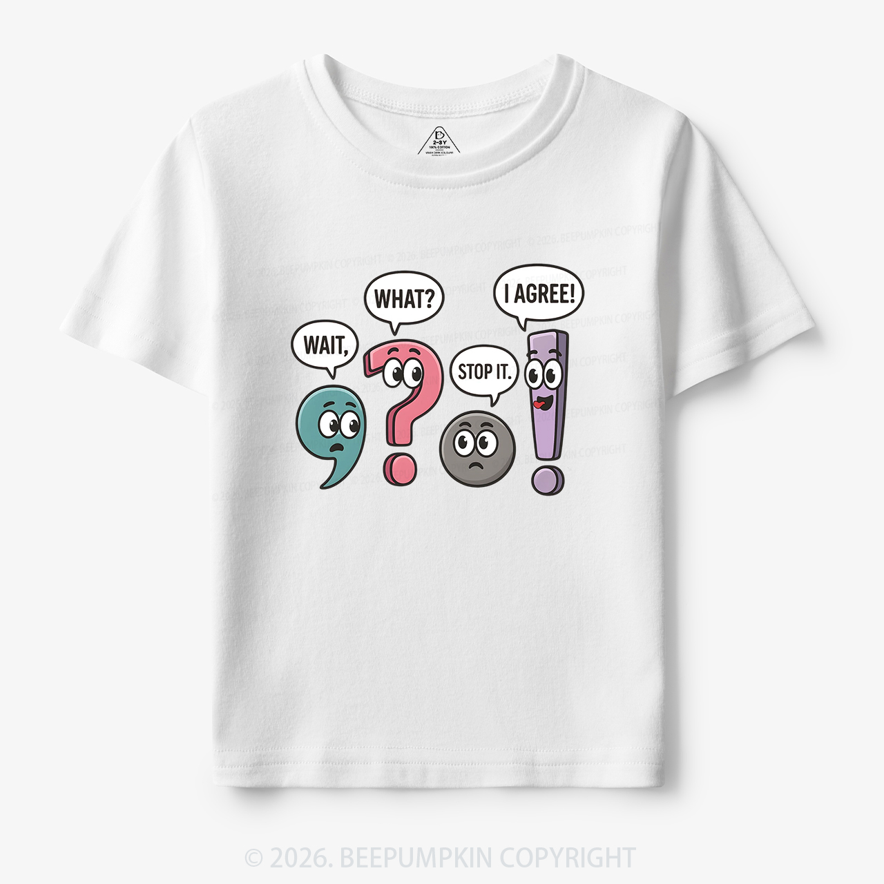 Funny Punctuation Back to School Toddler&Kid's Tees