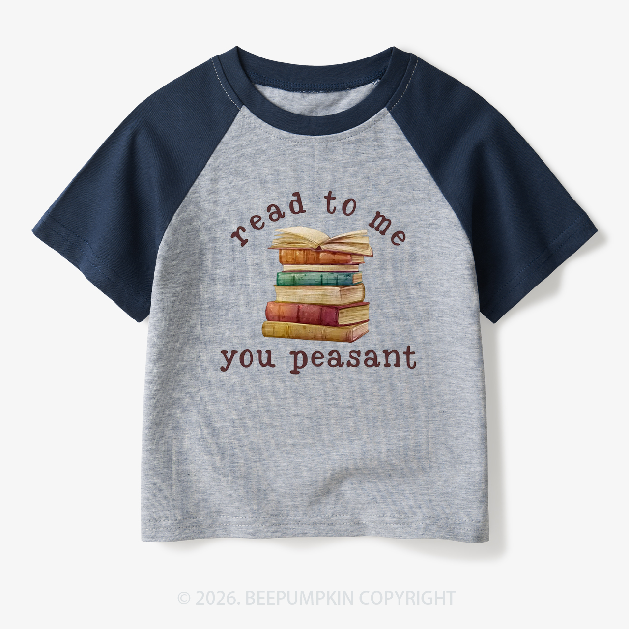 Read To Me You Peasant Toddler&Kids Retro Raglan T-shirt