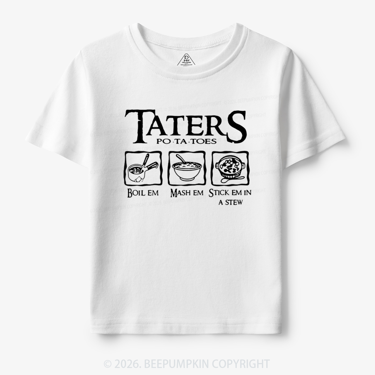 Taters Potatoes Funny Toddler&Kid's Tees