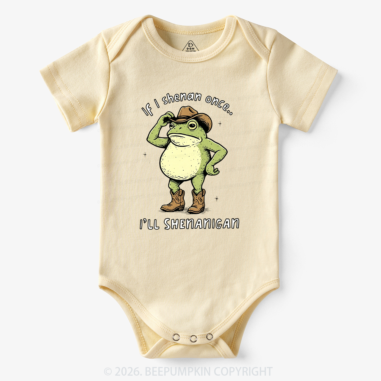 Funny Frog If I Shenan Once I'll Shenanigan Bodysuit