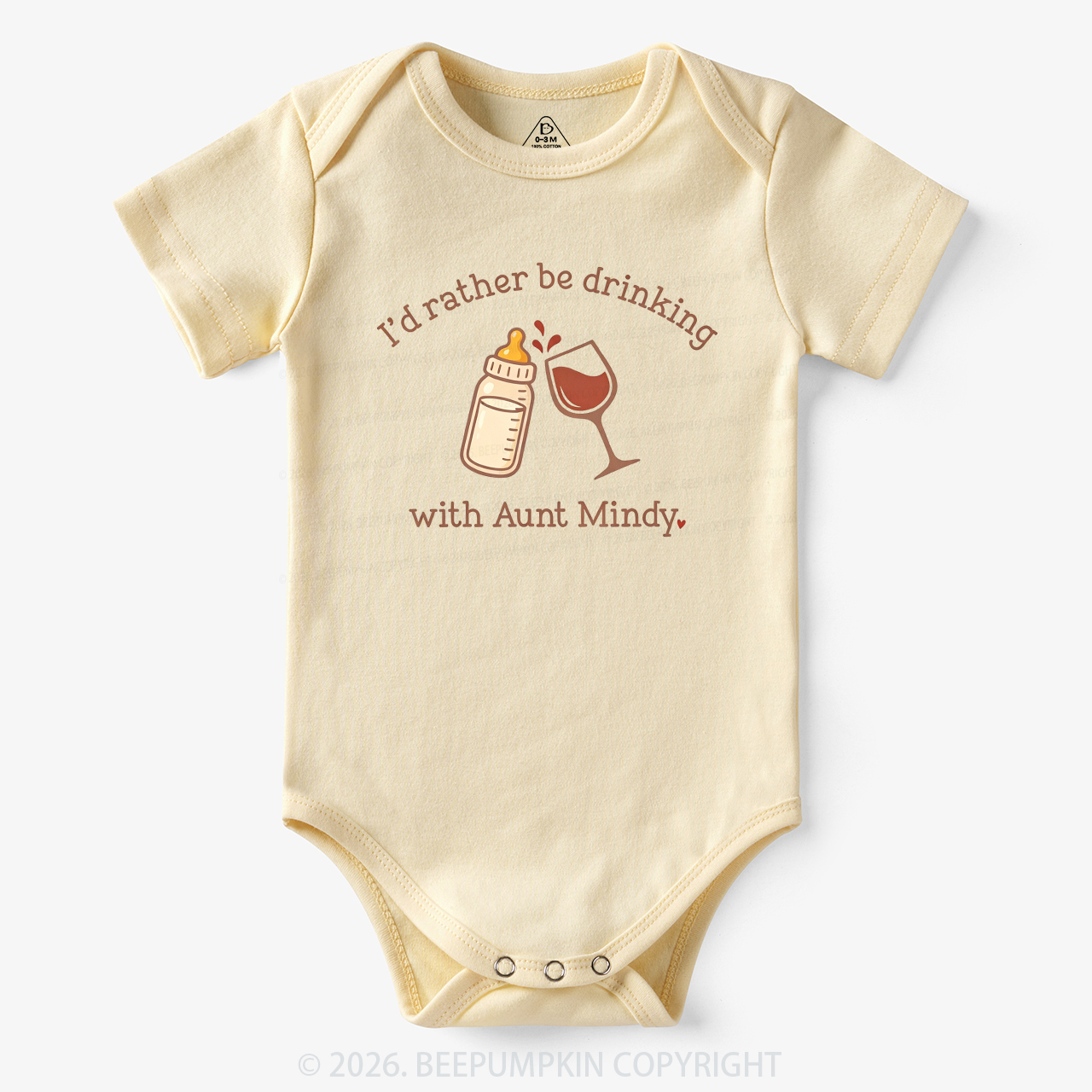 Personalized I'd Rather Be Drinking with Aunt Bodysuit