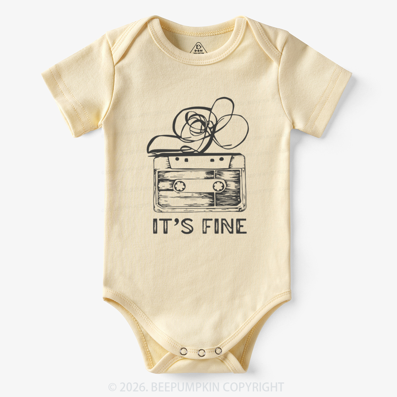Retro Cassette Tape It’s Fine Bodysuit