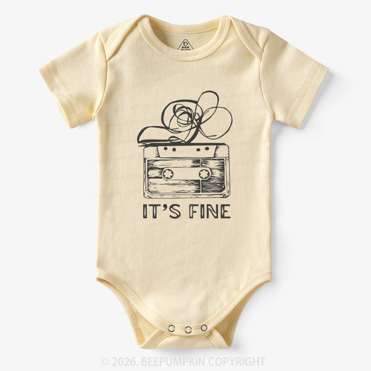 Retro Cassette Tape It’s Fine Bodysuit