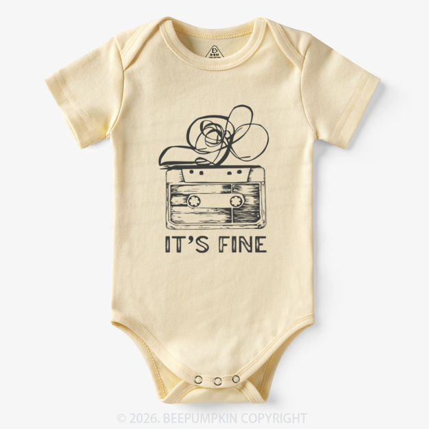 Retro Cassette Tape It’s Fine Bodysuit