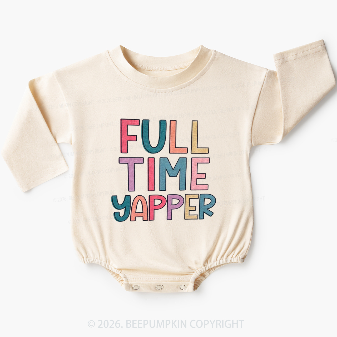 Full Time Yapper Baby Bubble Romper