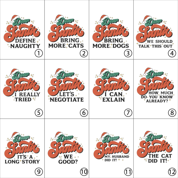 Cute Dear Santa Family Christmas Gift Matching Pajamas