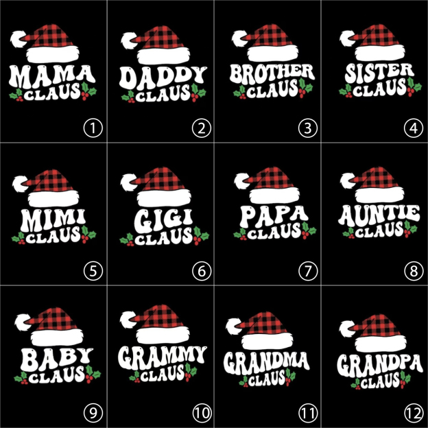 Gigi Claus Funny Group Christmas Festive Family Matching Shirts