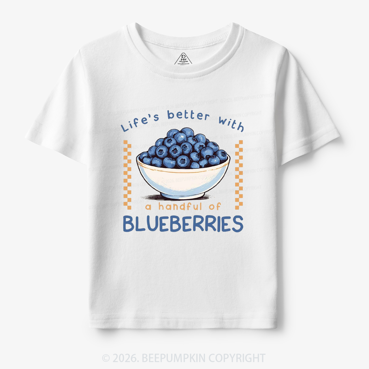 Life's better with a handful of Blueberries Funny Toddler&Kid's Tees