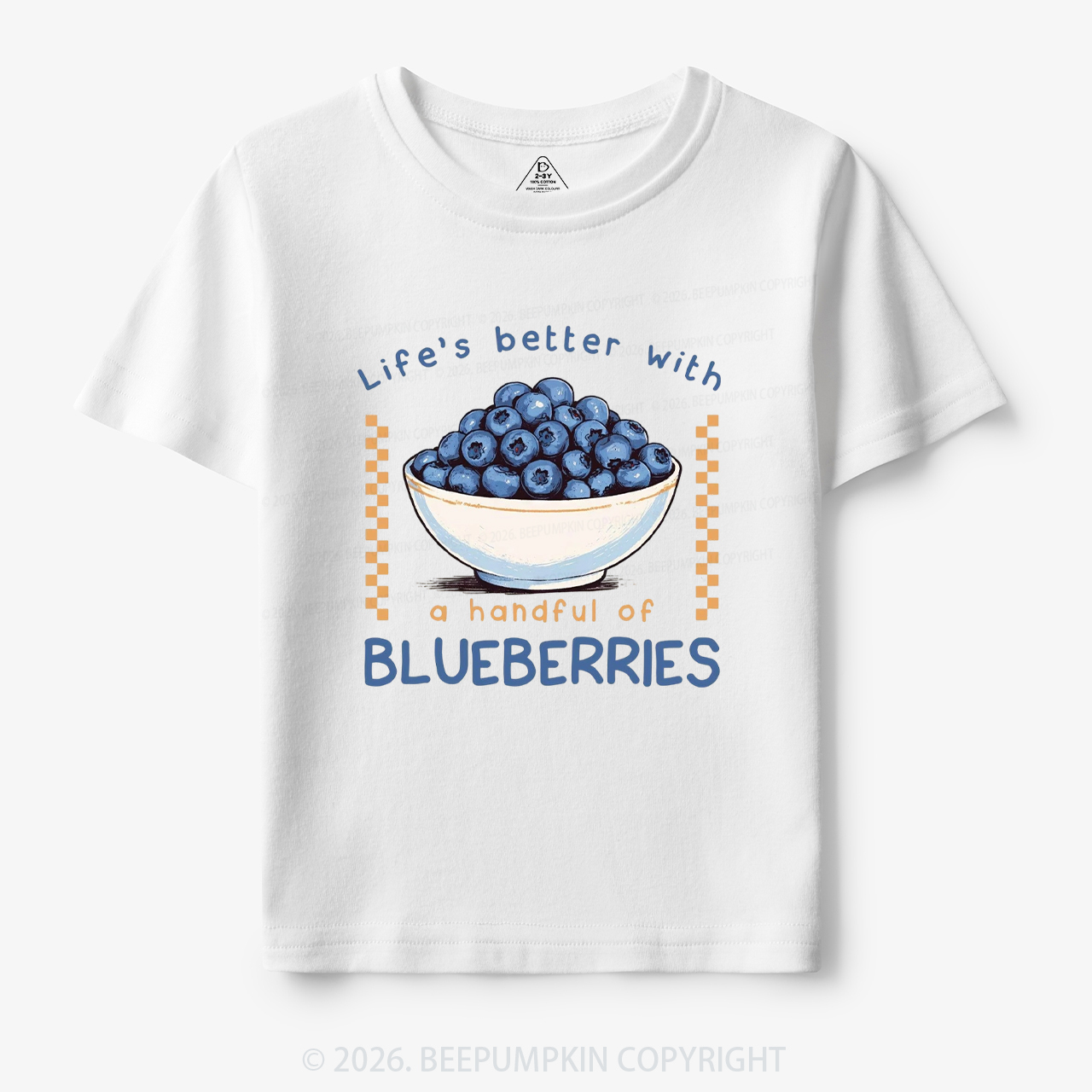 Life's better with a handful of Blueberries Funny Toddler&Kid's Tees