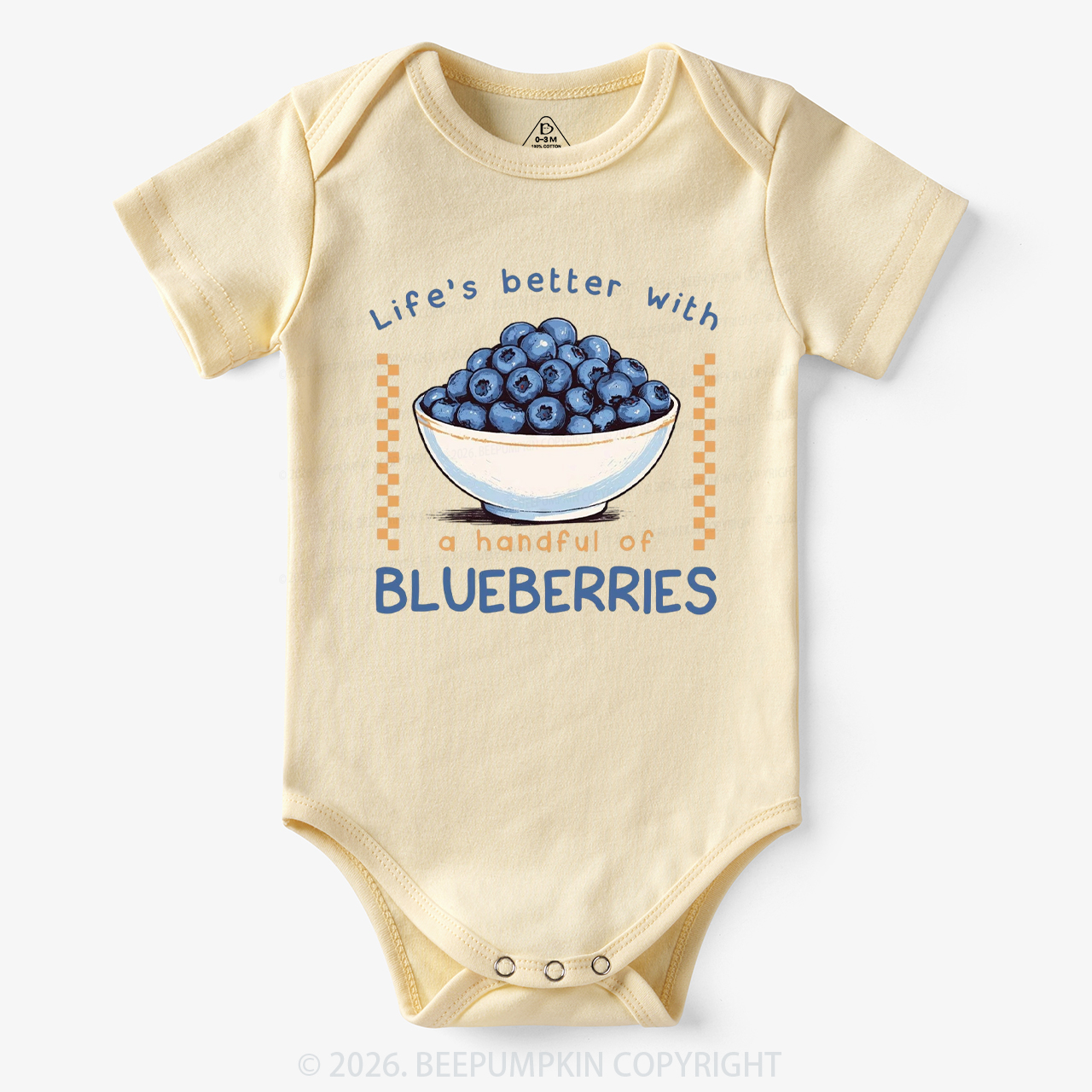 Life's better with a handful of Blueberries Funny Bodysuit