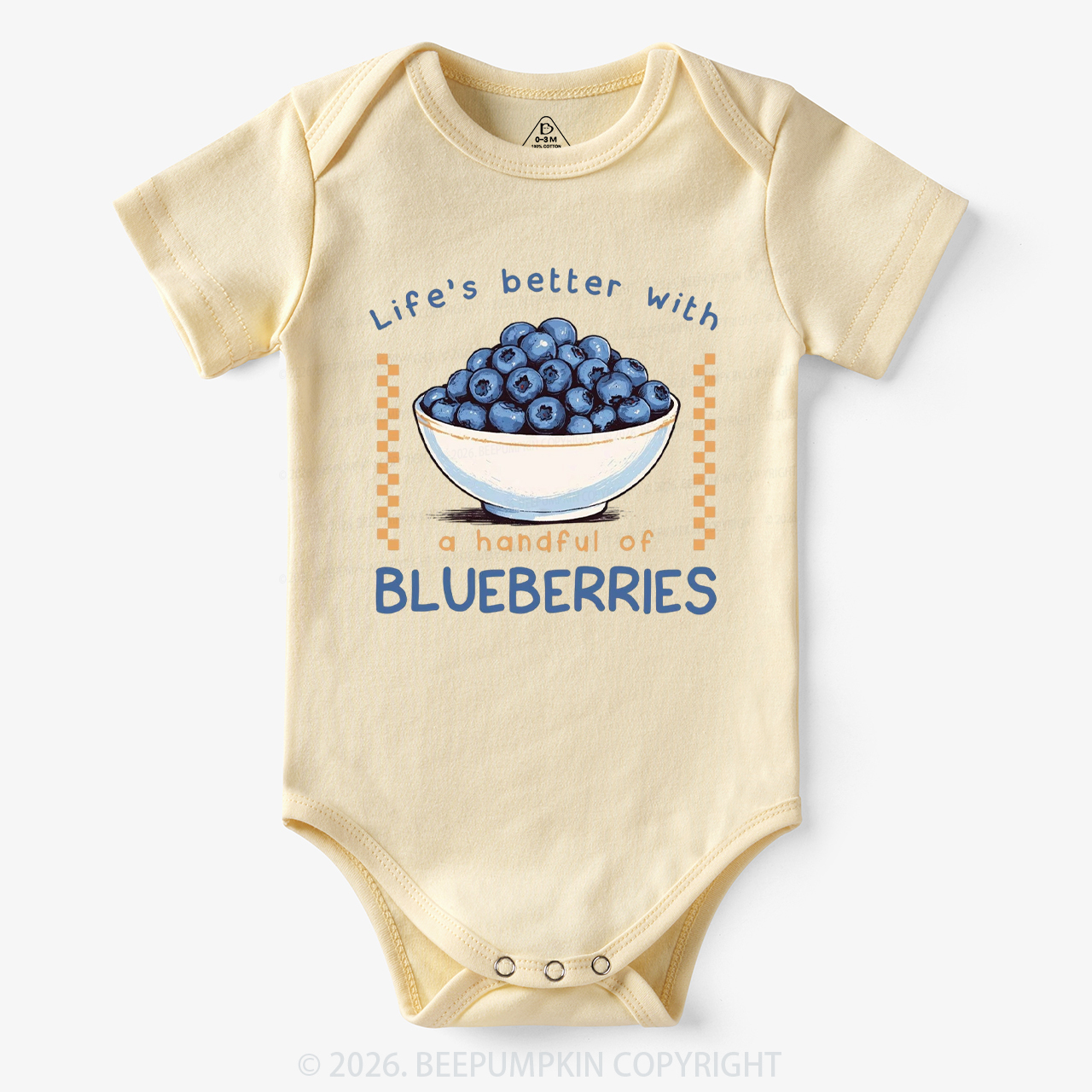 Life's better with a handful of Blueberries Funny Bodysuit