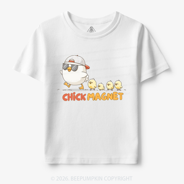 Chick Magnet Funny Farm Animal Toddler&Kid's Tees
