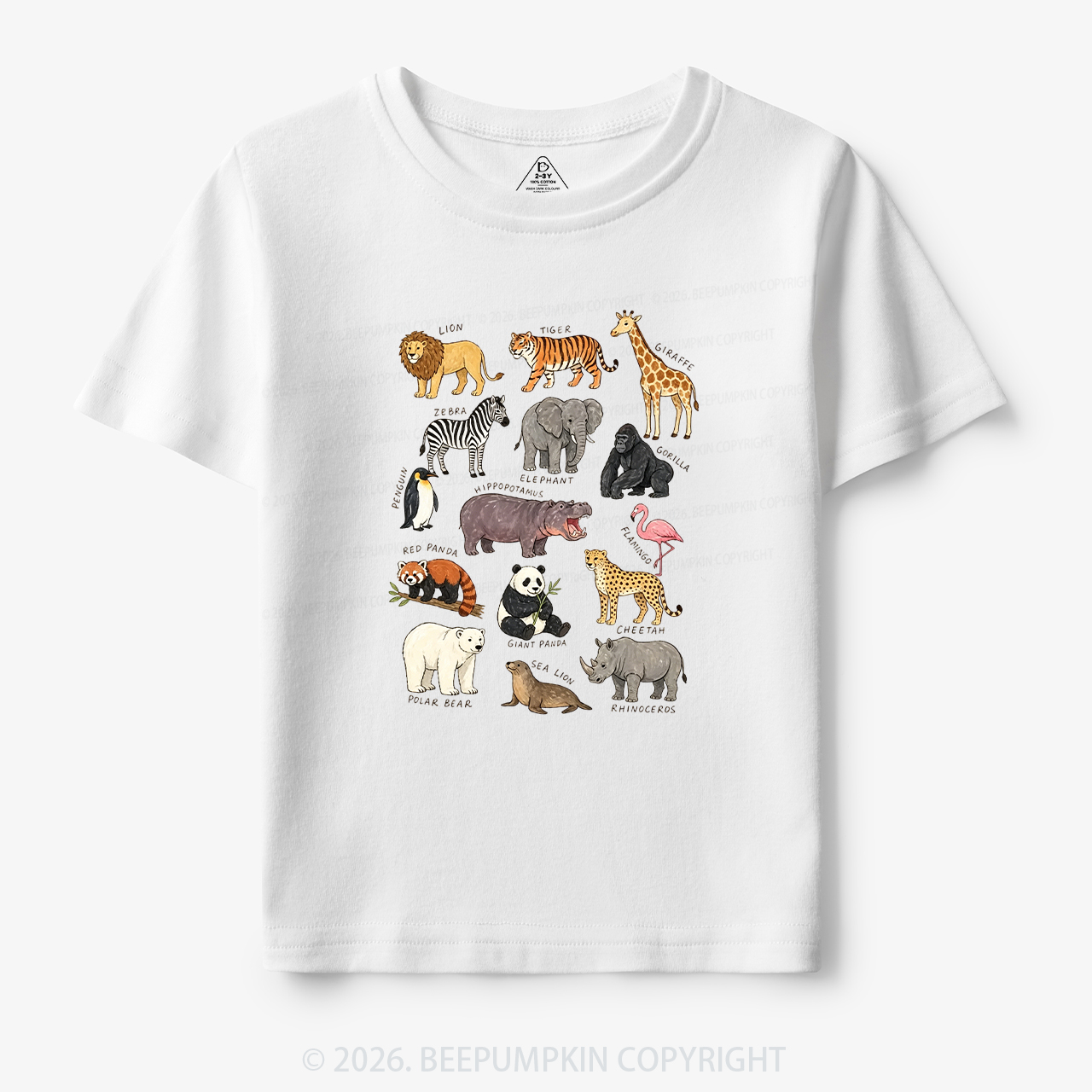 Zoo Animals Toddler&Kid's Tees