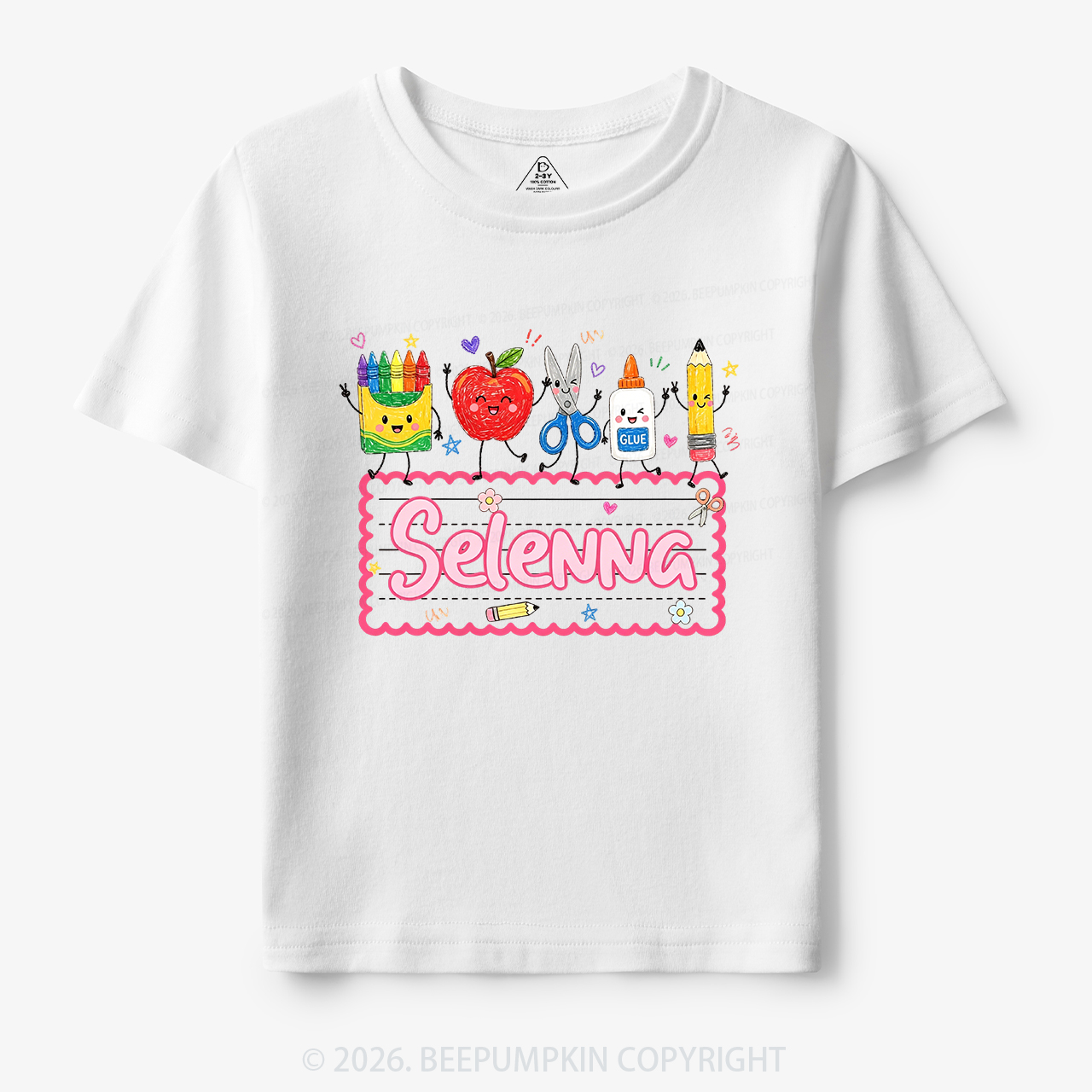 Personalized Back to School Doodle Name Toddler&Kid's Tees