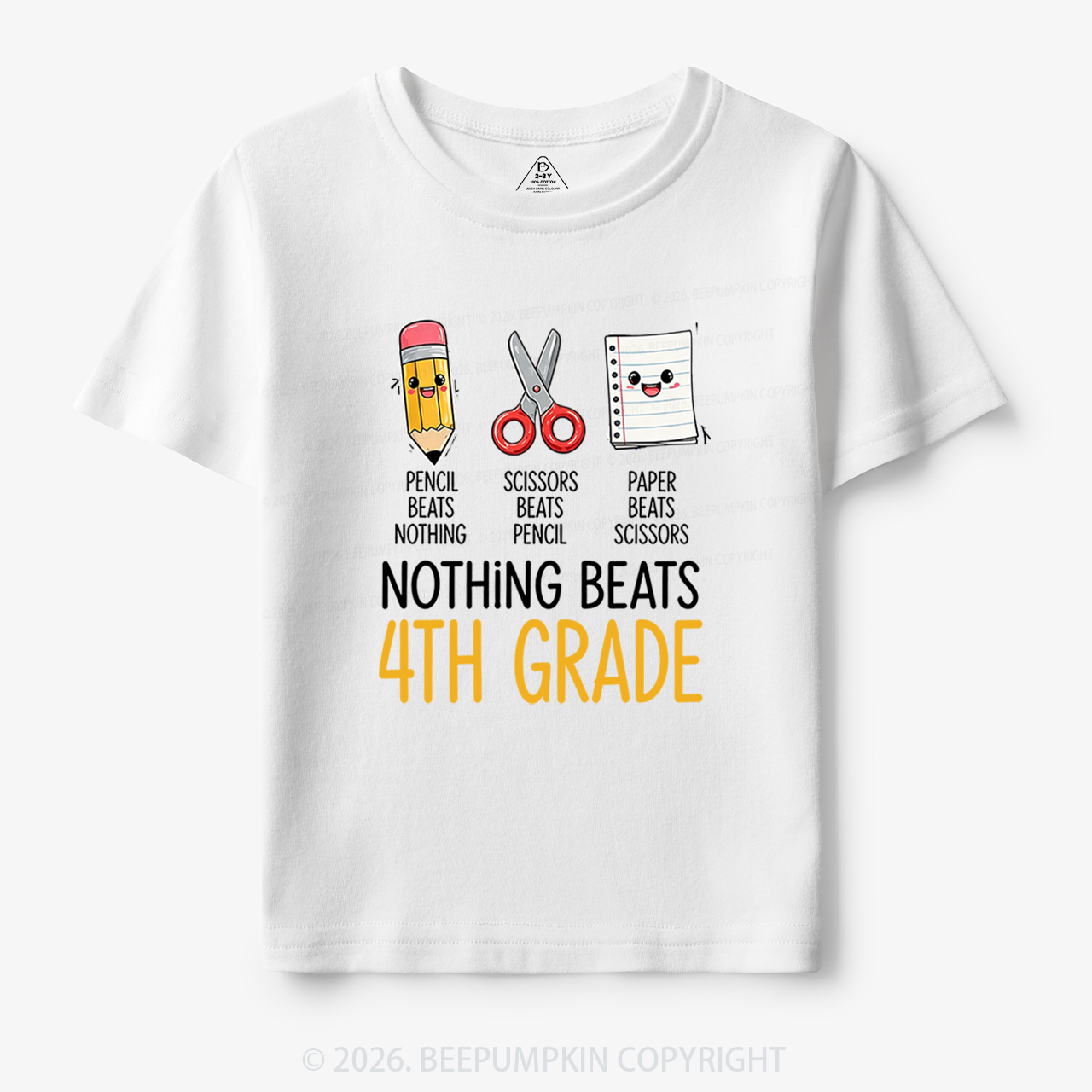 Personalized Rock Paper Scissors Back To School Toddler&Kid's Tees