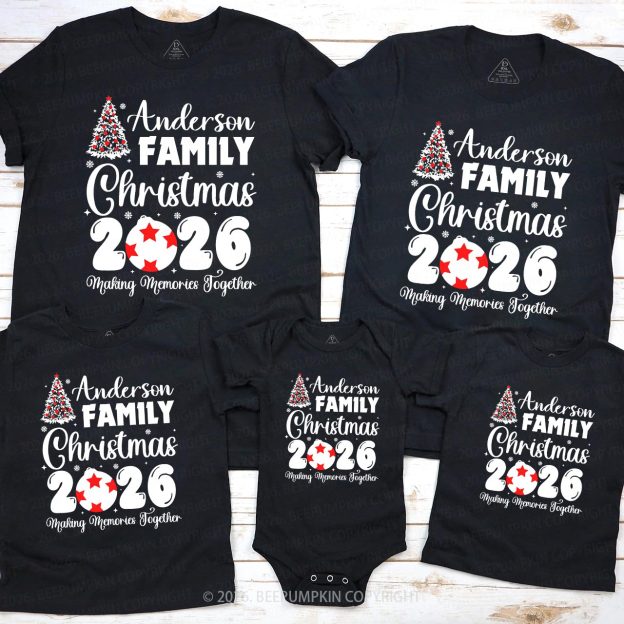 2026 Custom Making Memories Family Christmas Shirts Beepumpkin