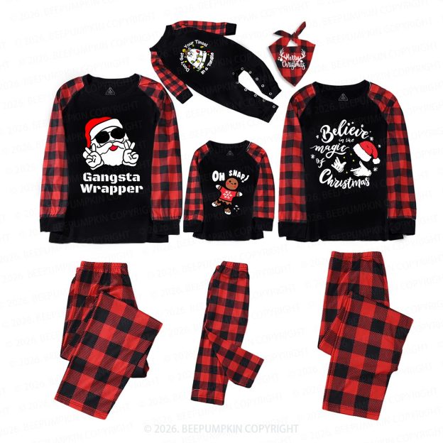 Personalized Joyful Holiday Christmas Family Matching Pajamas