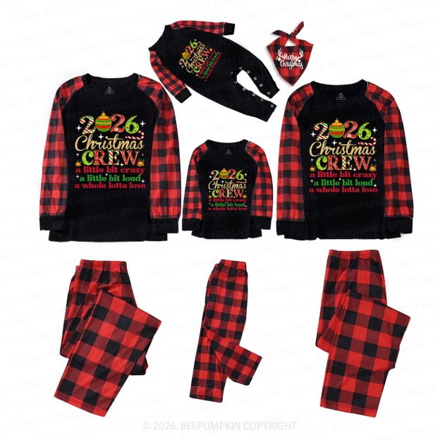 Christmas Crew 2026 Family Matching Pajamas