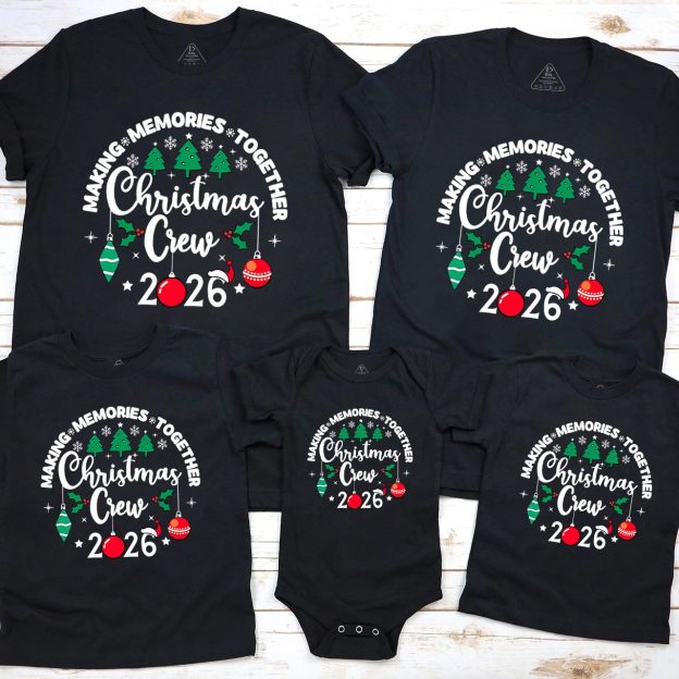 Christmas Crew 2026 Family Matching T-Shirts Beepumpkin