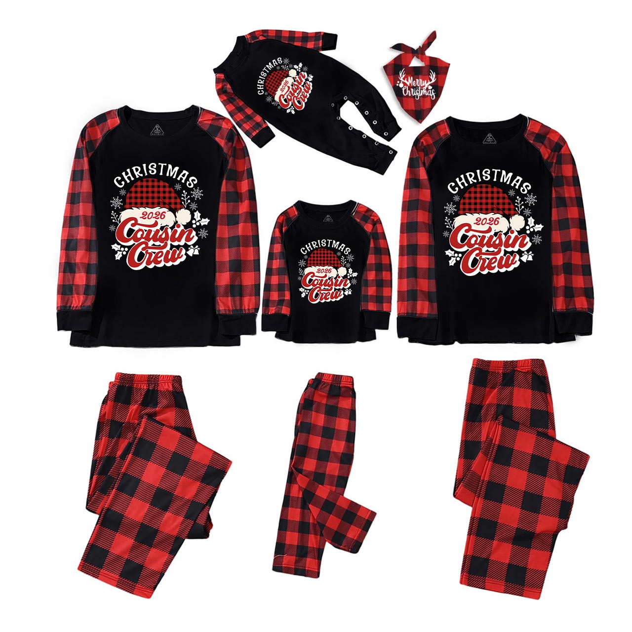 2026 Xmas Gift for Cousins Cousin Crew Matching Pajamas