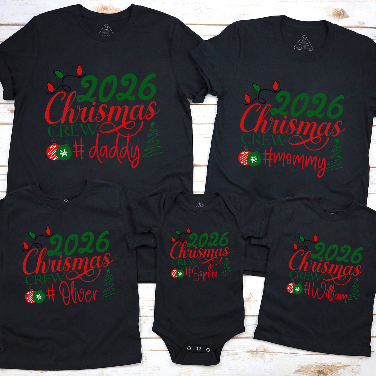 2026 Christmas Crew Family Matching Shirts Beepumpkin
