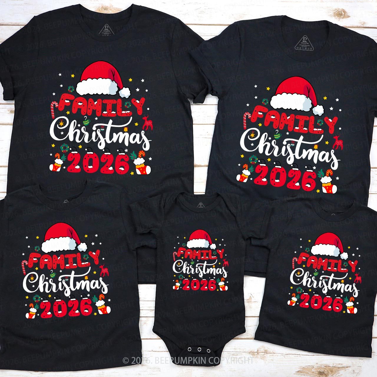 2026 Memories Together Christmas Matching T-Shirts Beepumpkin