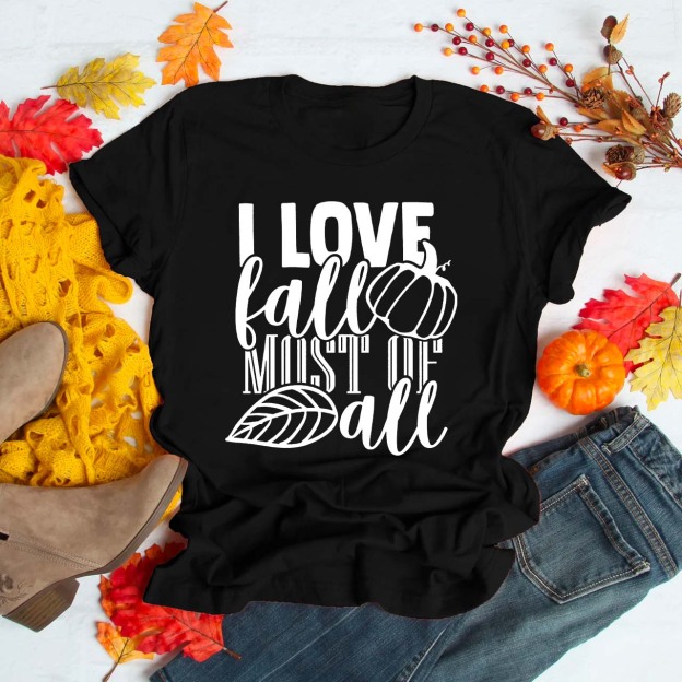 I Love Fall Most Of All Shirt