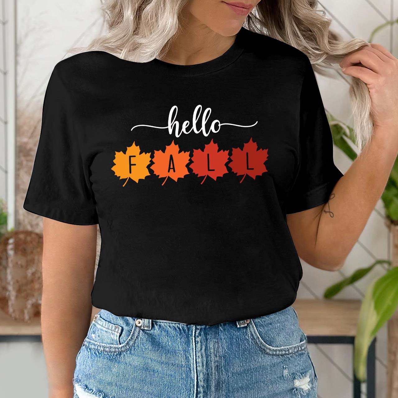 Hello Fall Autumn T-shirt