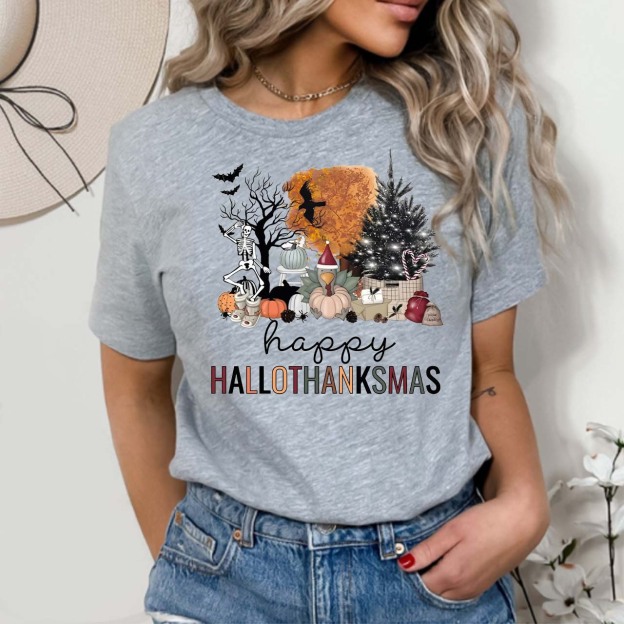 Happy Hallothanksmas Fall Shirt