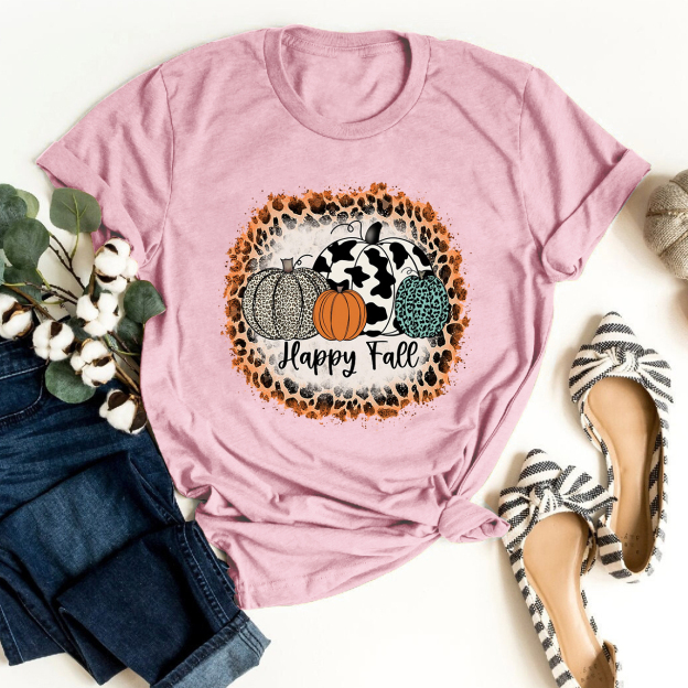 Happy Fall Pumpkin Shirt For Her