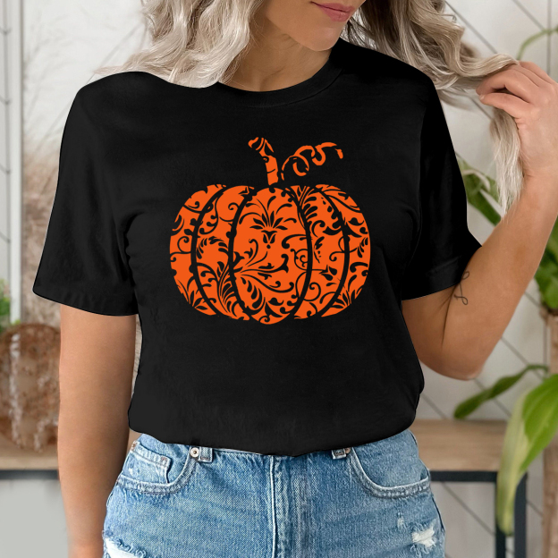 Floral Pumpkin Shirt For Her