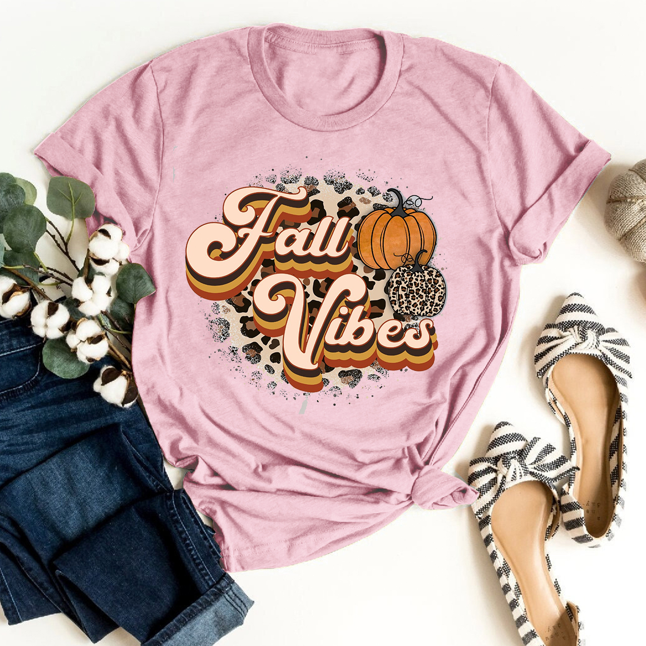 Fall Vibes Retro Shirt For Her