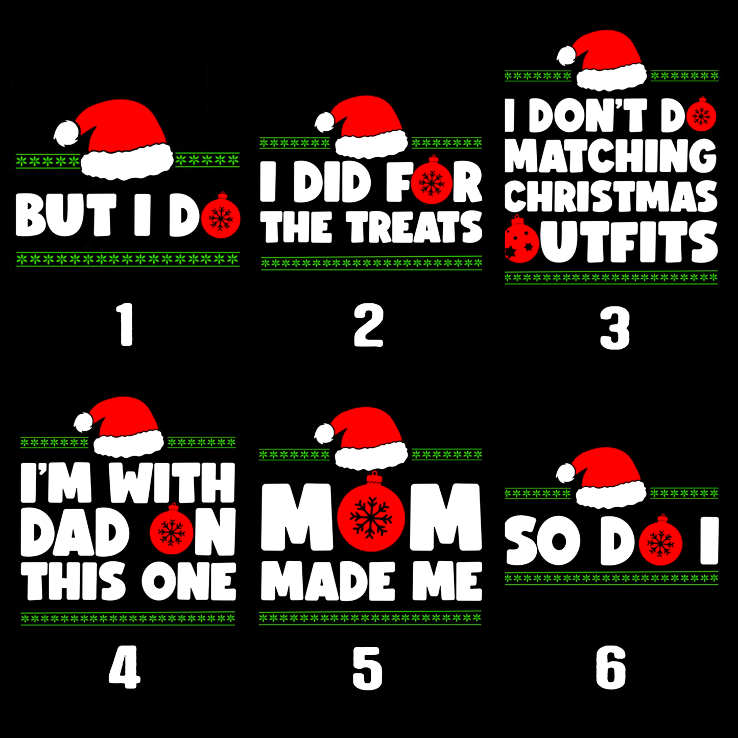 Personalized Funny Group Matching Christmas Party Shirts