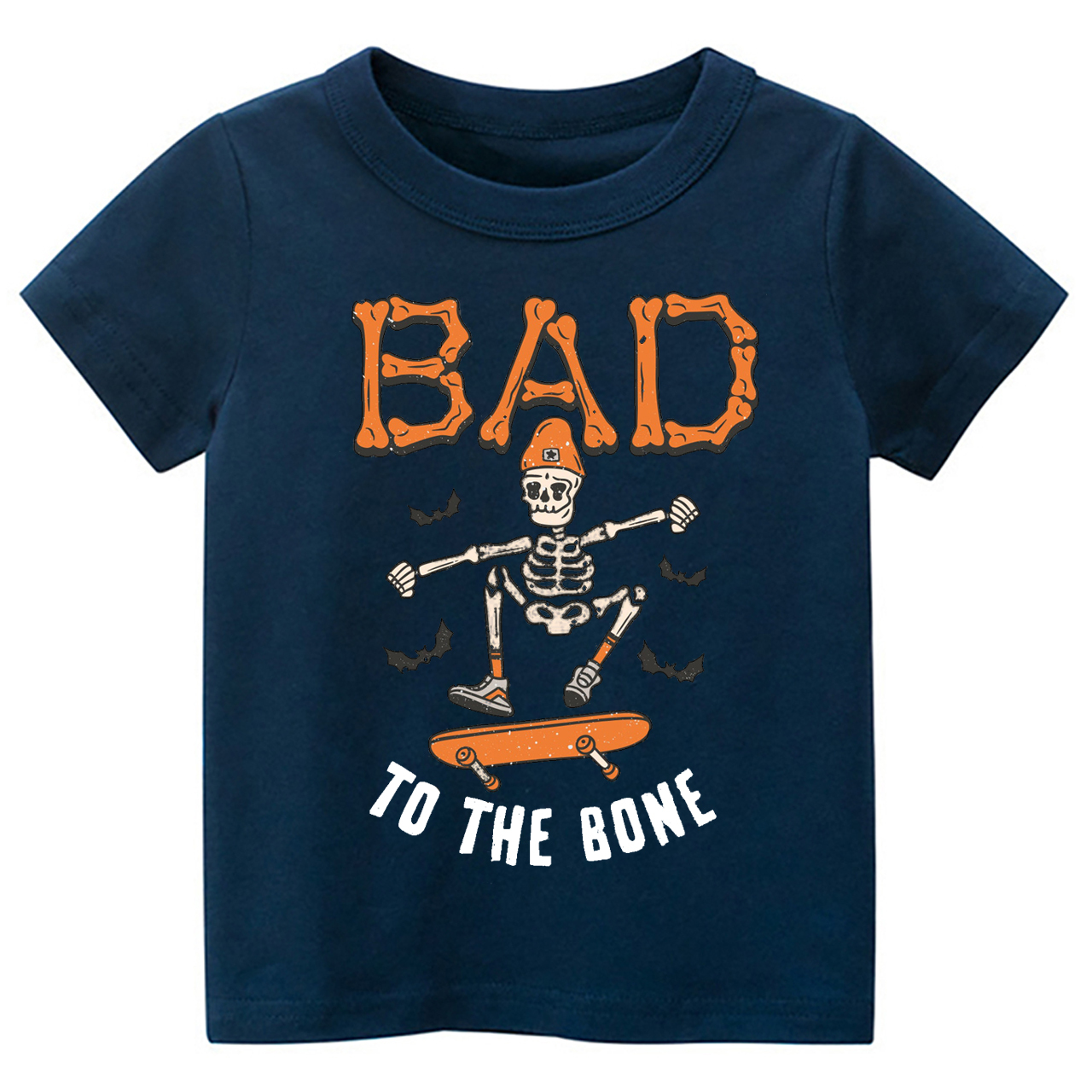 Bad To The Bone Halloween Kids Shirt 