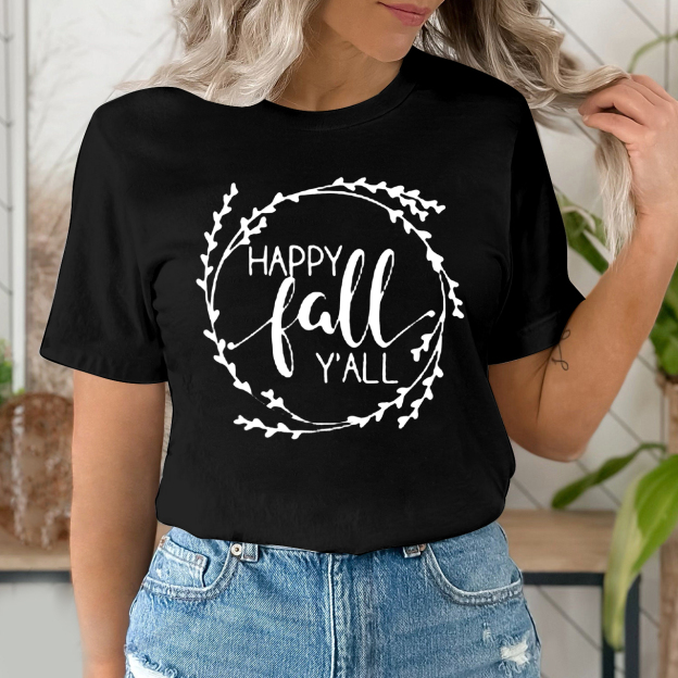 Happy Fall Y‘all Shirt For Her