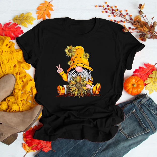 Super Cute Sunflower Gnome Shirts