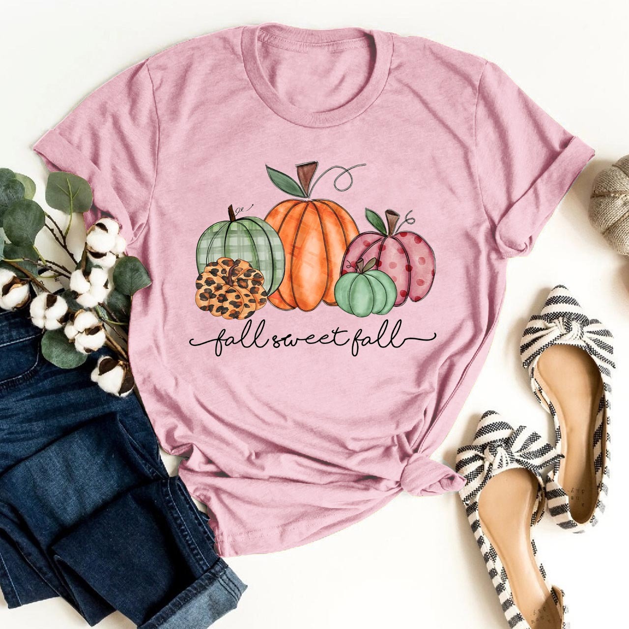 Pretty Pastel Pumpkins Fall Sweet Fall Tees