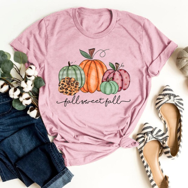 Pretty Pastel Pumpkins Fall Sweet Fall Tees