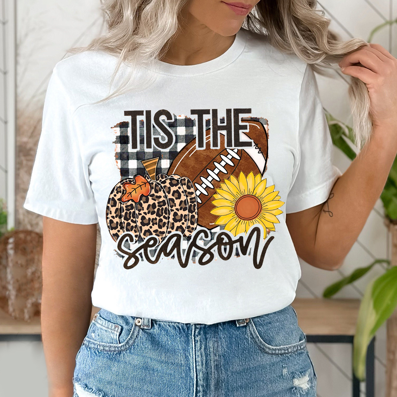 Tis The Season Pumpkin And Sunflower Shirt For Her