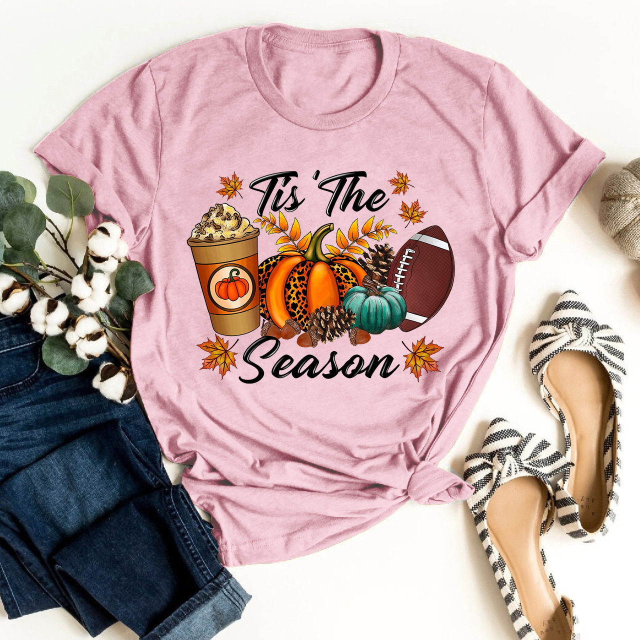 Tis The Season Pumpkin Shirt For Her
