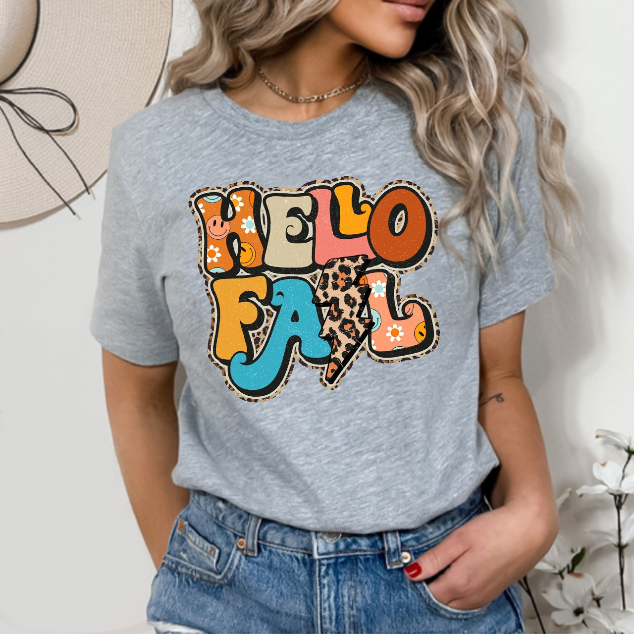 Hello Fall Leopard Cute Shirt For Her