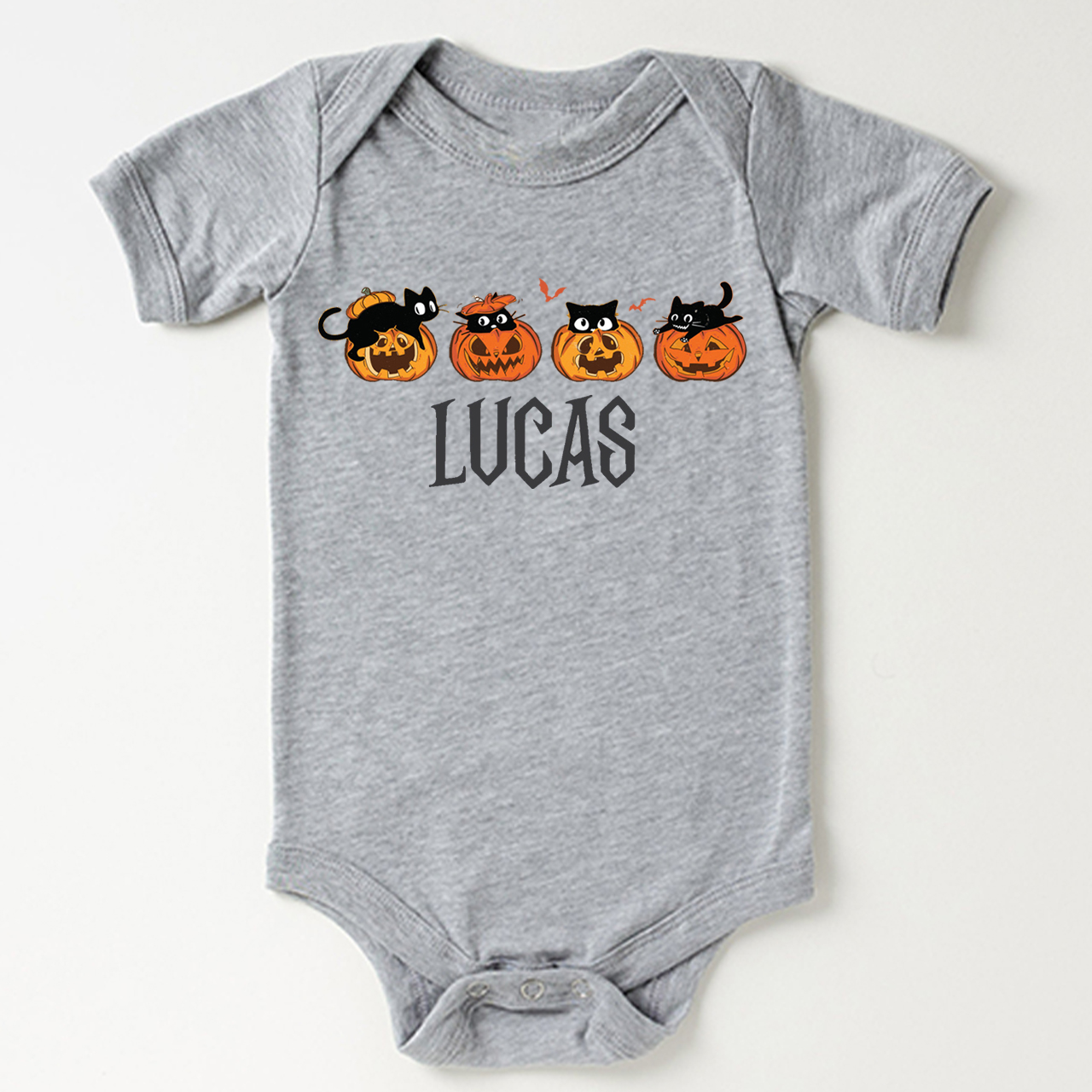 Personalized Halloween Pumpkin Bodysuit For Baby