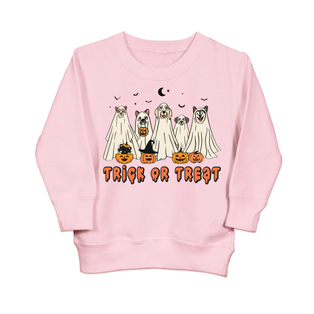 Dogs Trick Or Treat Kids Sweatshirt