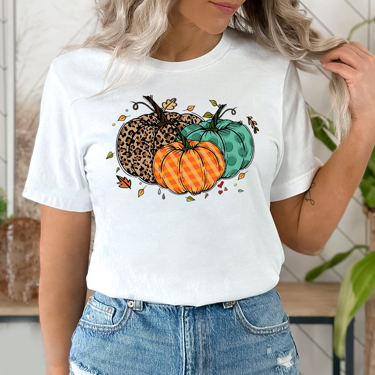 Peace Love Pumpkin Shirt For Her