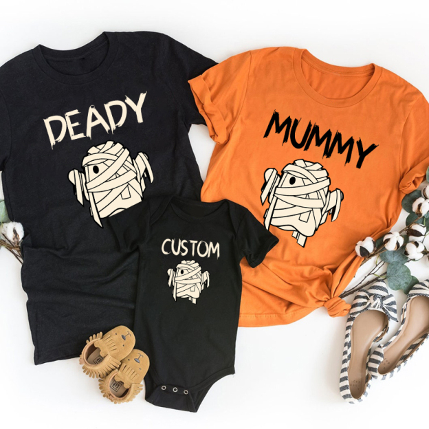 Personalized Cute Ghost Halloween Family Matching Shirts