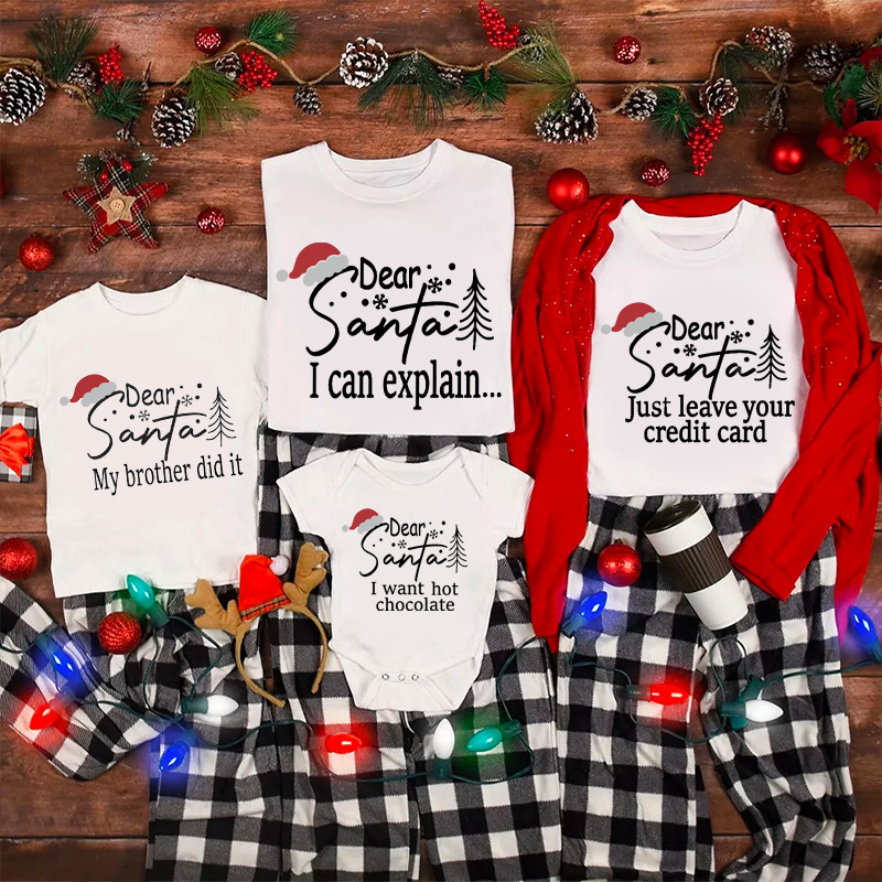 Dear Santa Group Christmas 24 Quotes Shirts