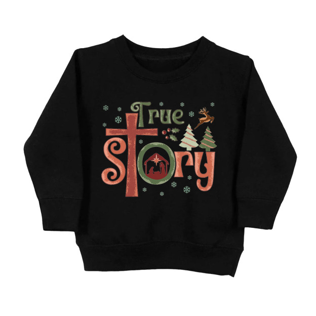 True Story Holiday Natural Kids Sweatshirt